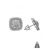 Oval Sterling Silver Earring